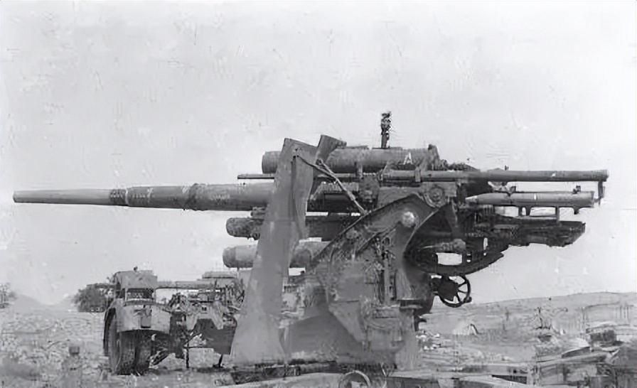 二战德军高射炮真实视频,二战重型迫击炮炸德军虎式坦克