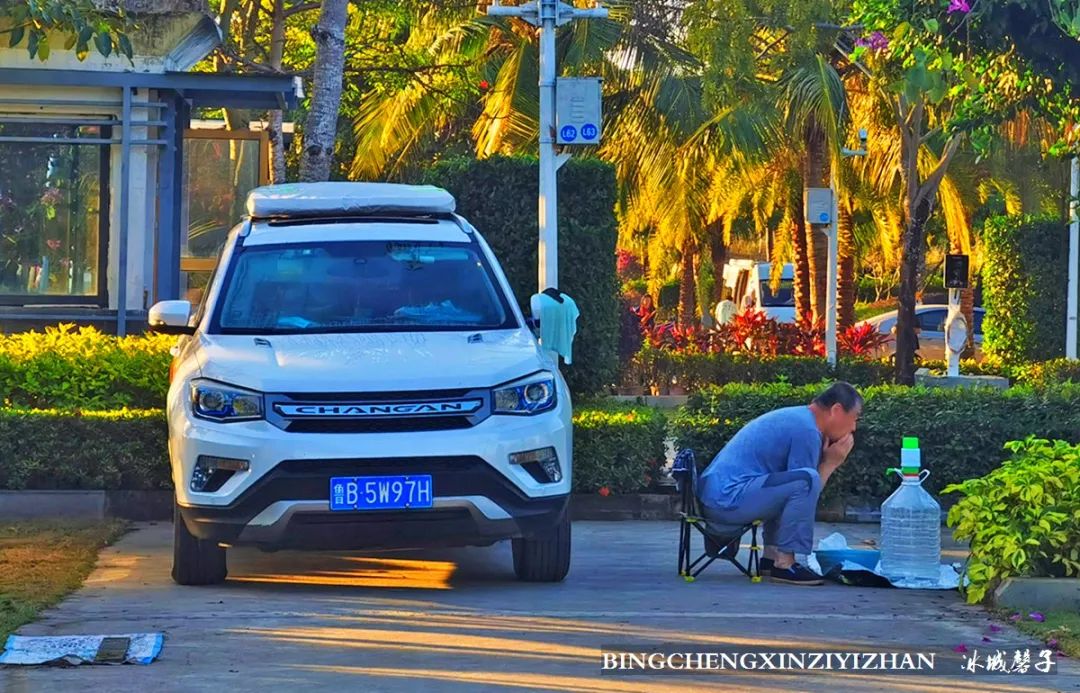 海南九所房车露营基地,三轮车自驾游穷游海南