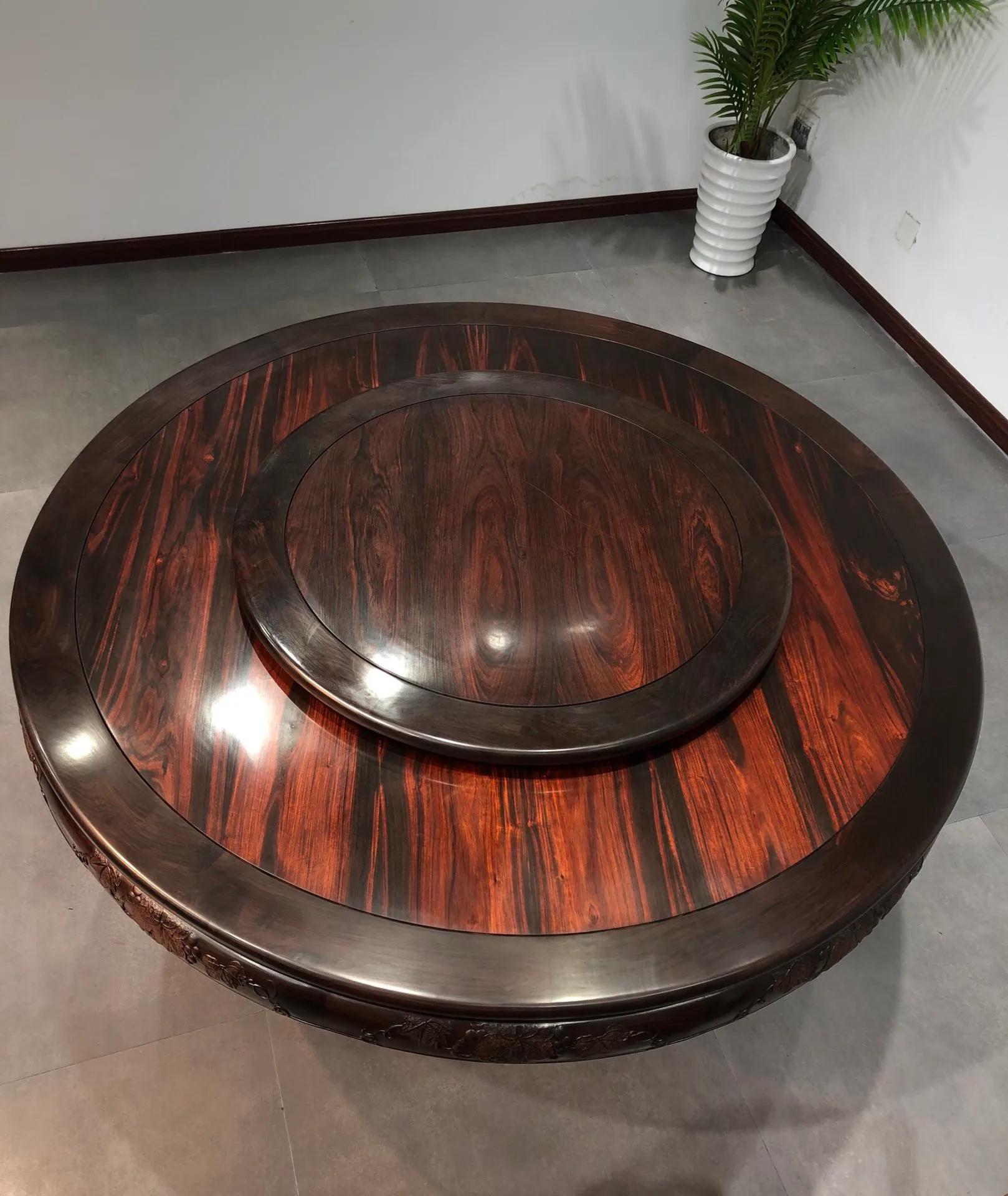 大红酸枝圆餐桌七件套,大红酸枝圆餐桌价格