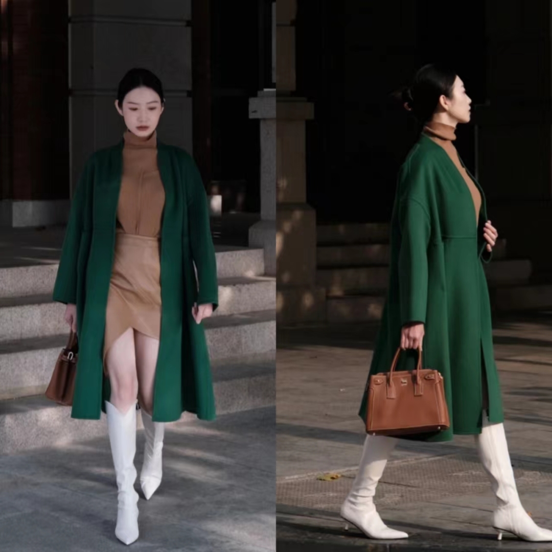 大衣30种穿搭方法,秋冬实用保暖大衣穿搭图片