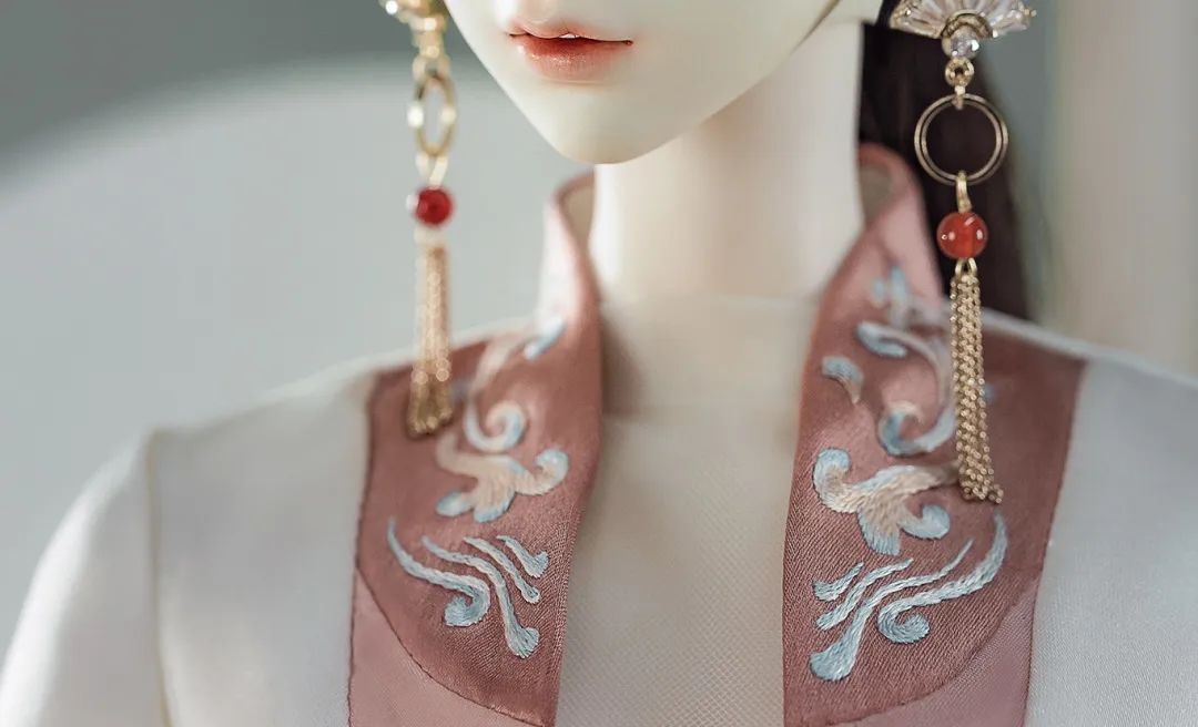bjd娃娃衣服古风刺绣,自己做bjd娃娃古风衣服