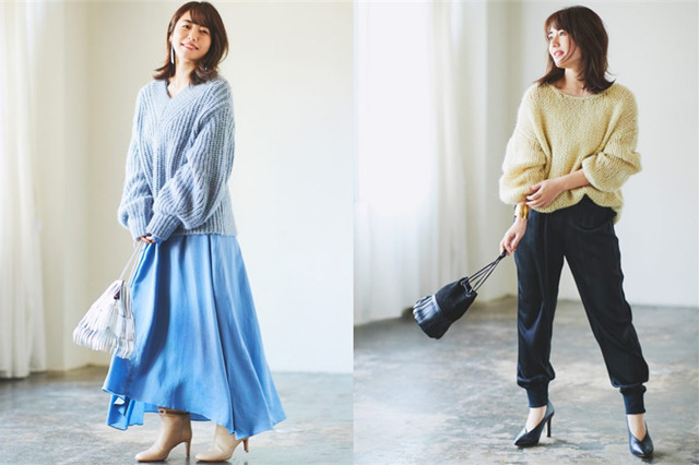 毛衣宽松怎么穿更好看,宽松毛衣怎么穿出高级感