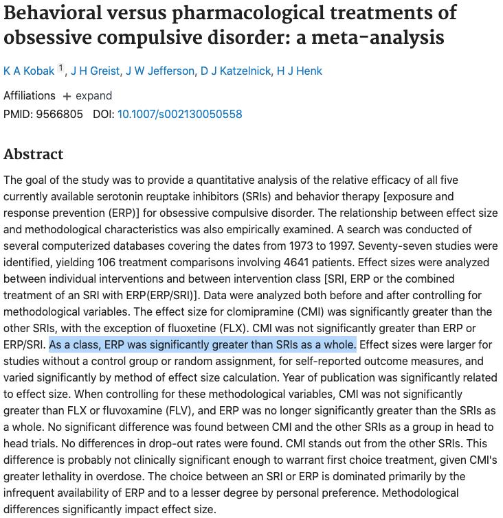 强迫障碍临床表现,强迫障碍最好治疗方法