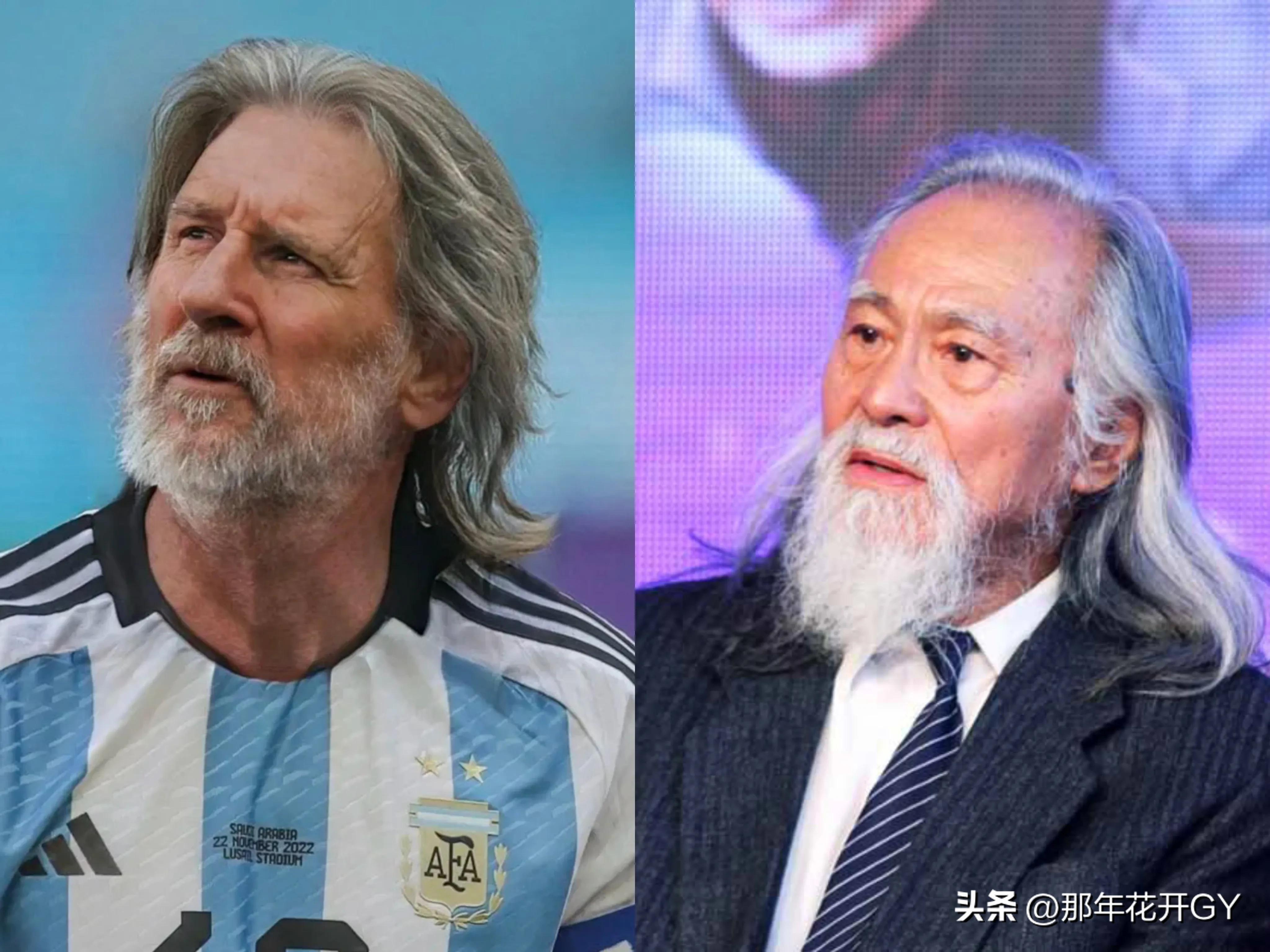 老梅西和年轻梅西同框,梅西老年照