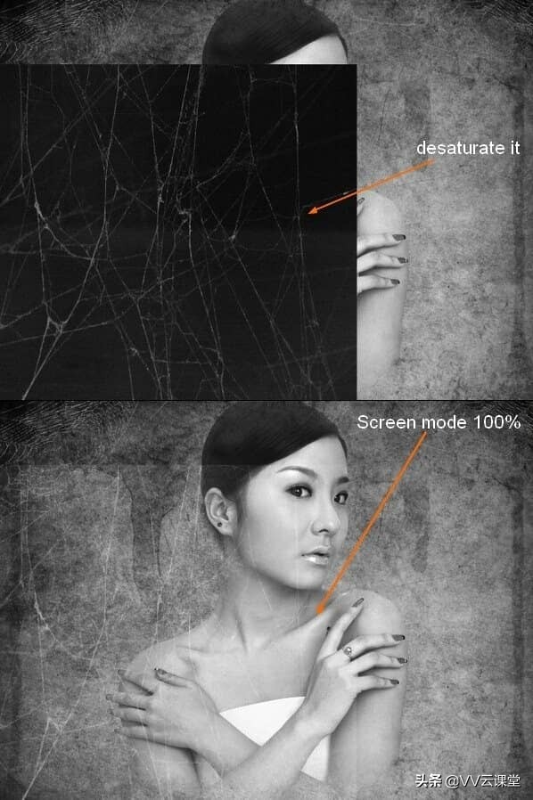 “痛苦”-创建这个怪异的抽象照片处理，百航之星vv云课堂教程