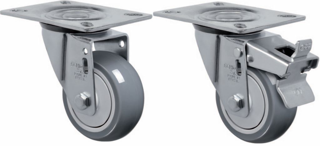 脚轮支架的选择,万向轮,刹车轮,雄实脚轮的优势何在?