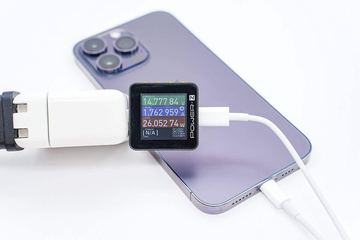 新瓶装旧酒,功率依旧是27W,苹果iPhone14ProMax兼容性评测