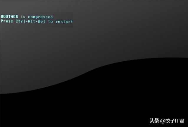 电脑开机出现BOOTMGRiscompressed,用u盘启动提示bootmgrismissing