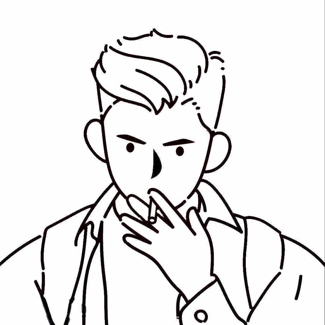 长头发简单又好看的微信头像,微信头像简约干净简笔可爱