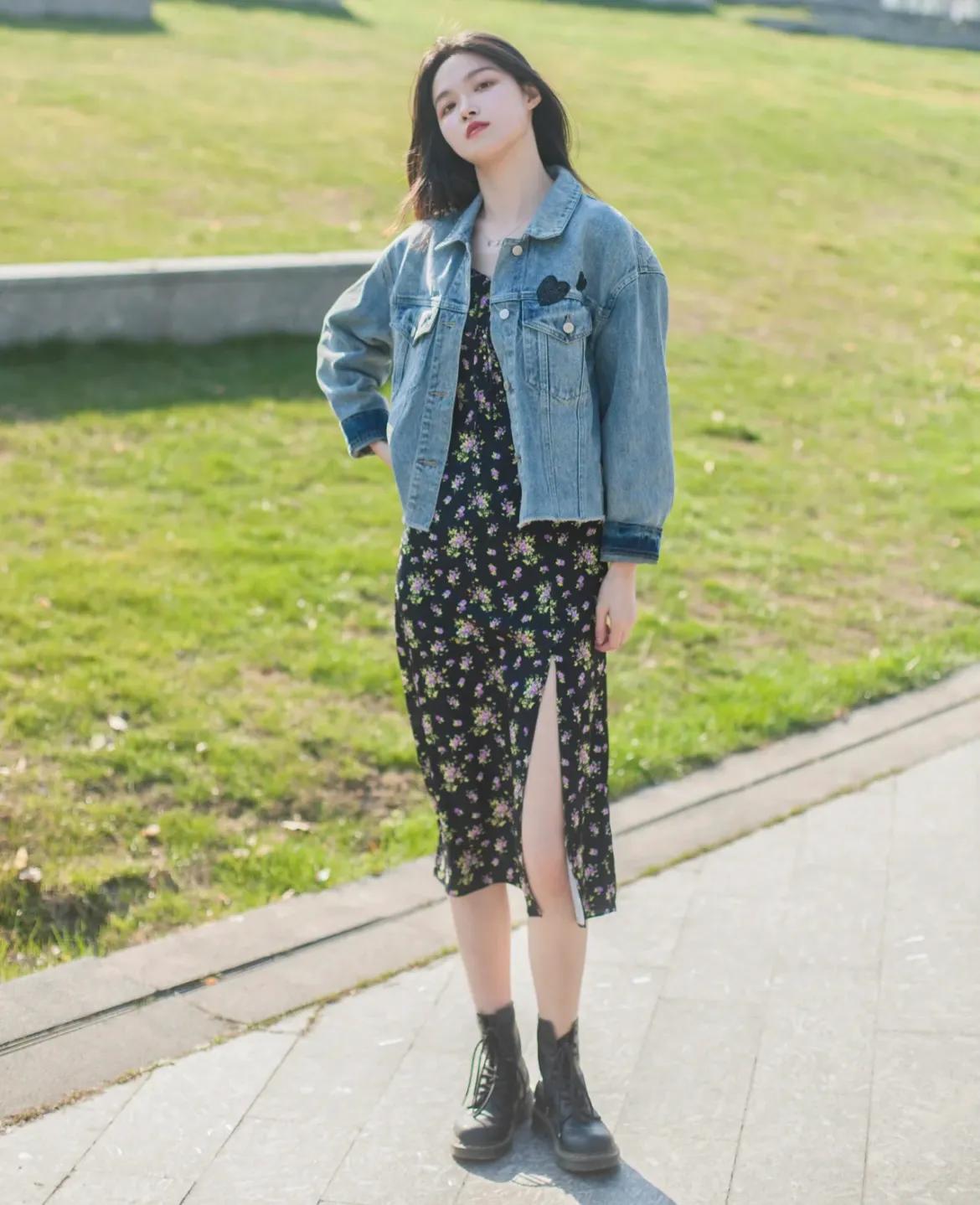 中长风衣款牛仔外套怎么搭配好看,短款薄春天休闲风衣外套怎么搭配