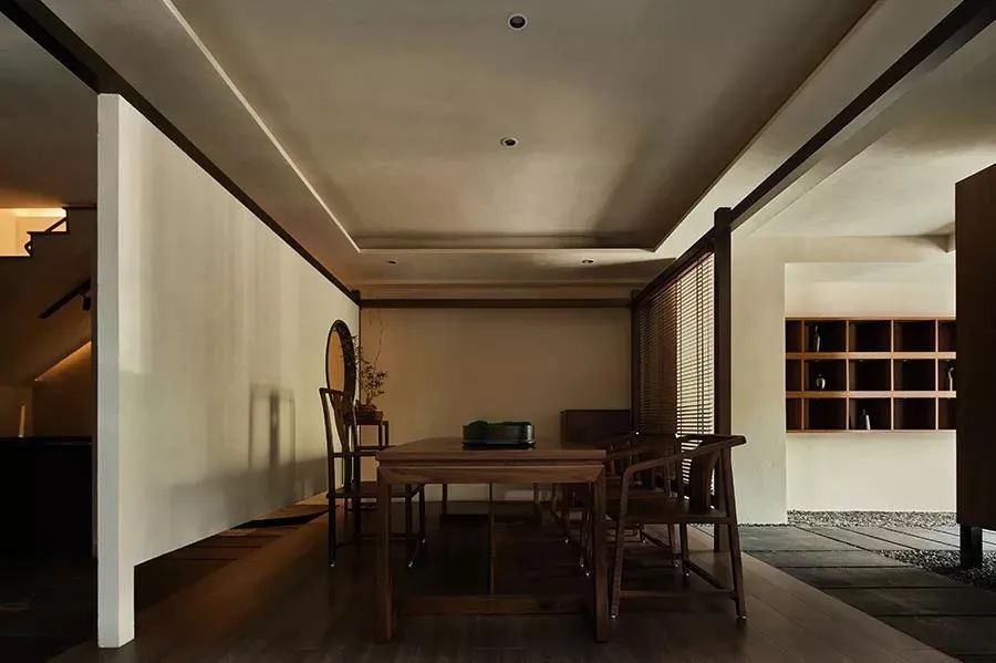 江南风园林中式餐厅设计方案,餐饮空间设计现代新中式