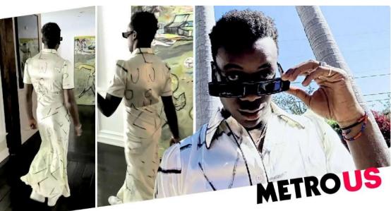 麦当娜戴粉色墨镜亮相,麦当娜穿粉色裙