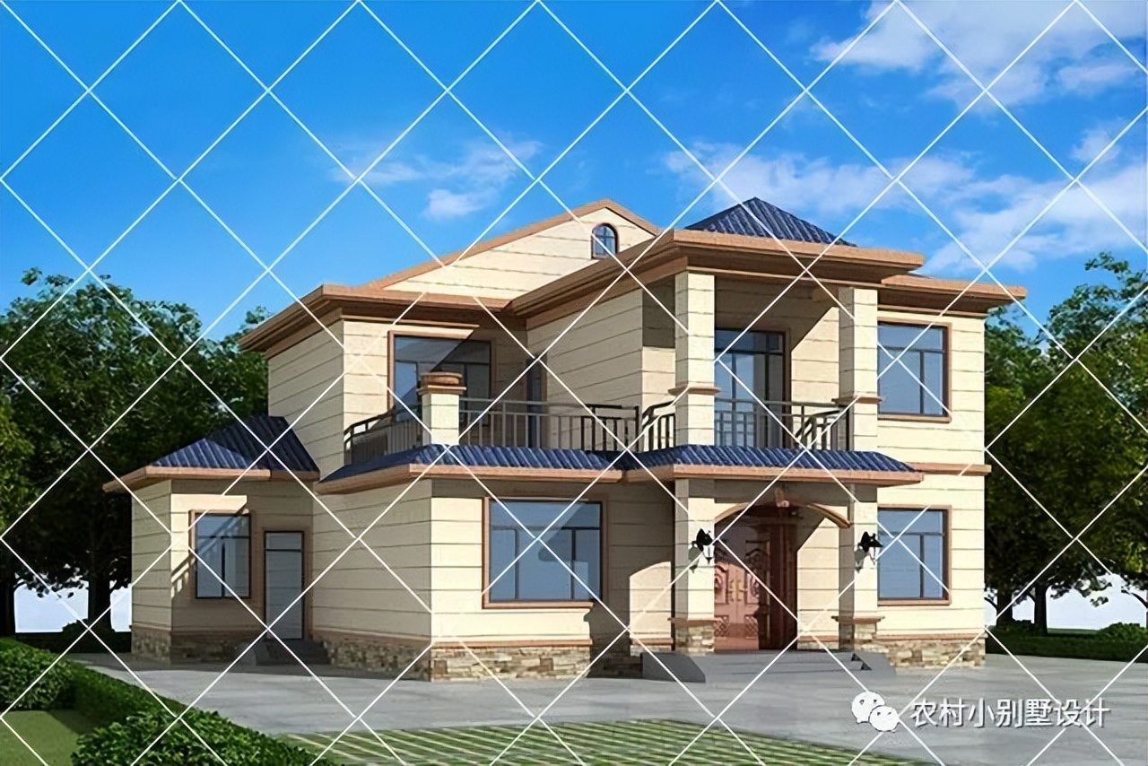 农村自建别墅带柴火灶设计,农村带堂屋柴火灶三层别墅实拍图