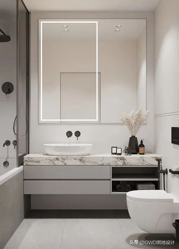 最美卫生间装修效果图,2021最火卫生间设计效果图