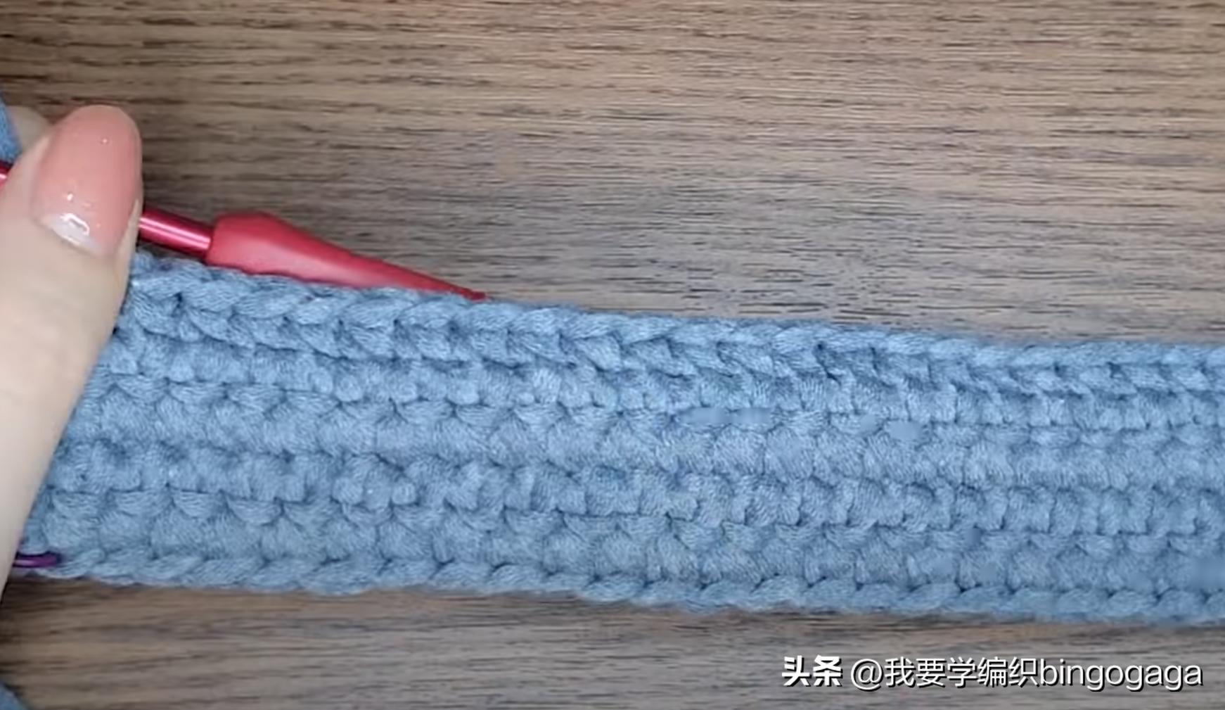 夏季包包钩织教程腋下包,钩包教程简单腋下包