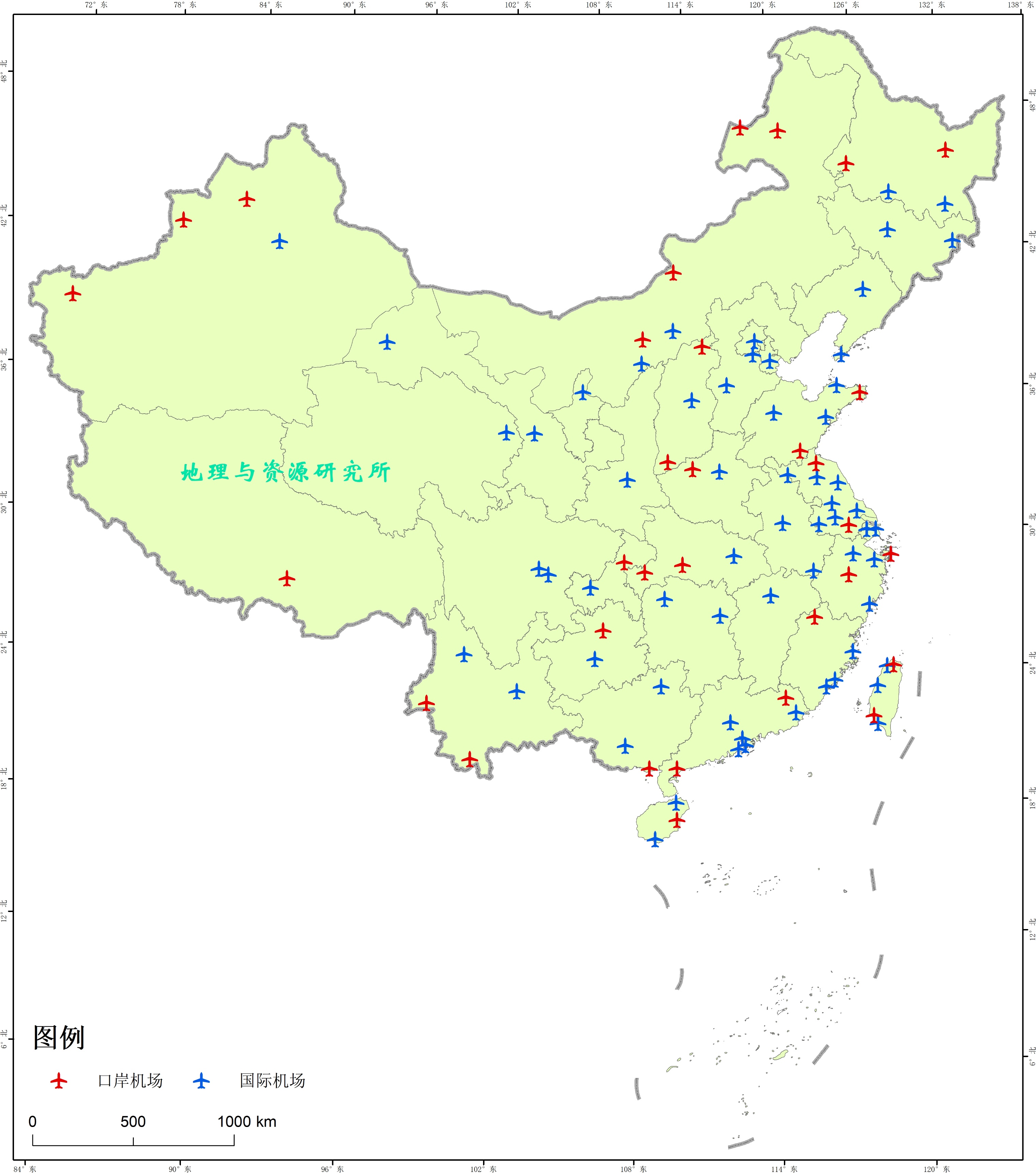 中国拥有双国际机场的城市分布,北京大兴国际机场城市分布