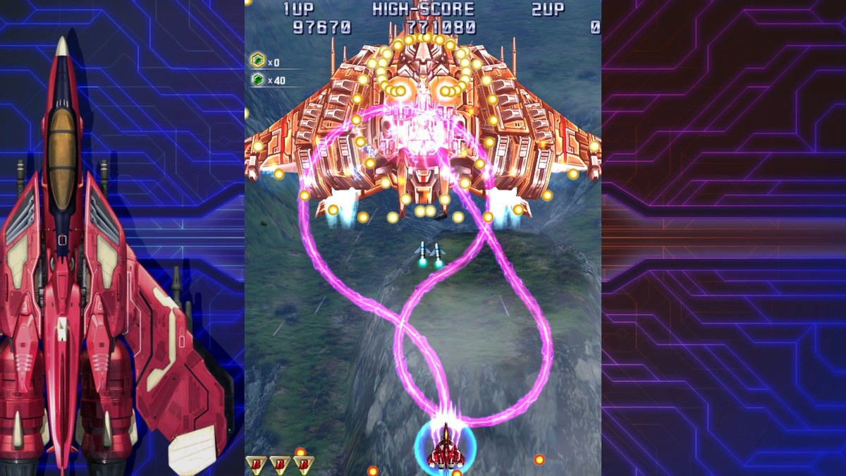 加入混音版音乐的《雷电4》，玩起来更带感了