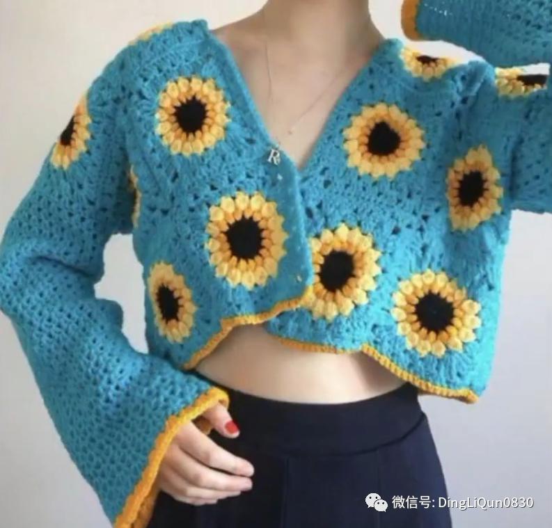 「针织作品」漂亮的祖母格图案夹克2022精品系列