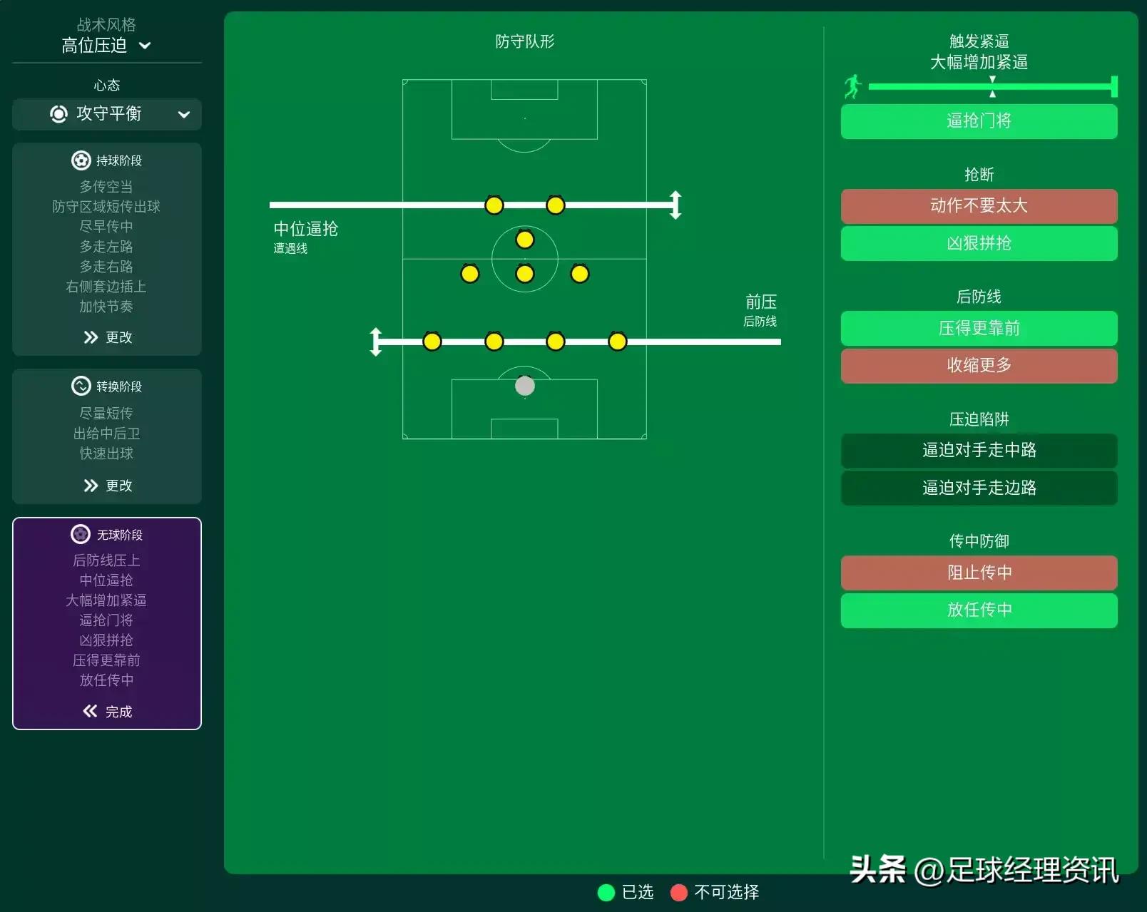 足球经理2024曼城战术推荐,2024足球经理4141阵型防守型边锋