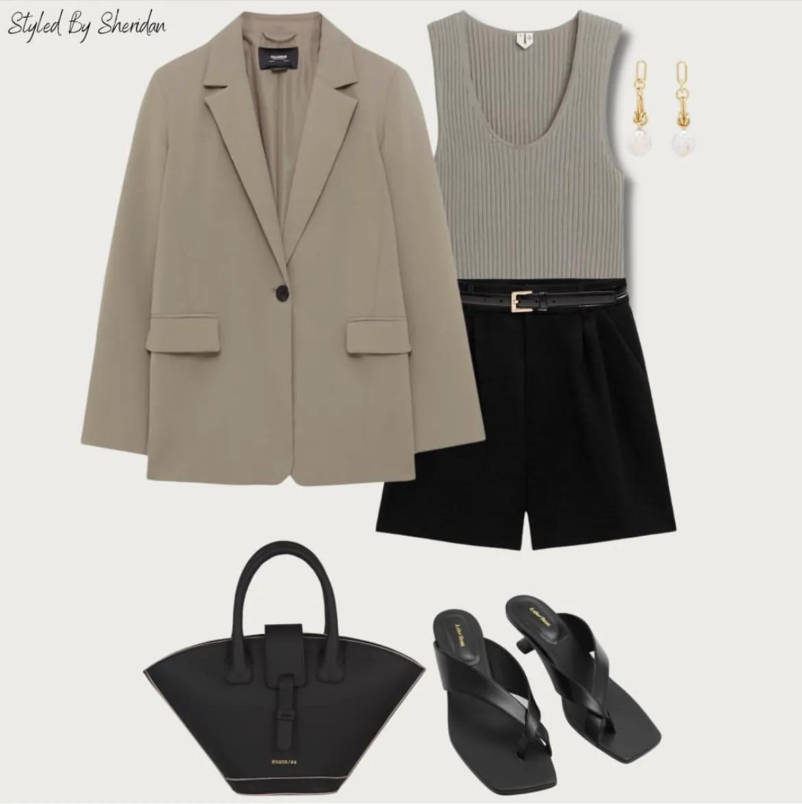 黑短裤穿搭高级感秋冬层次感,黑短裤穿搭技巧