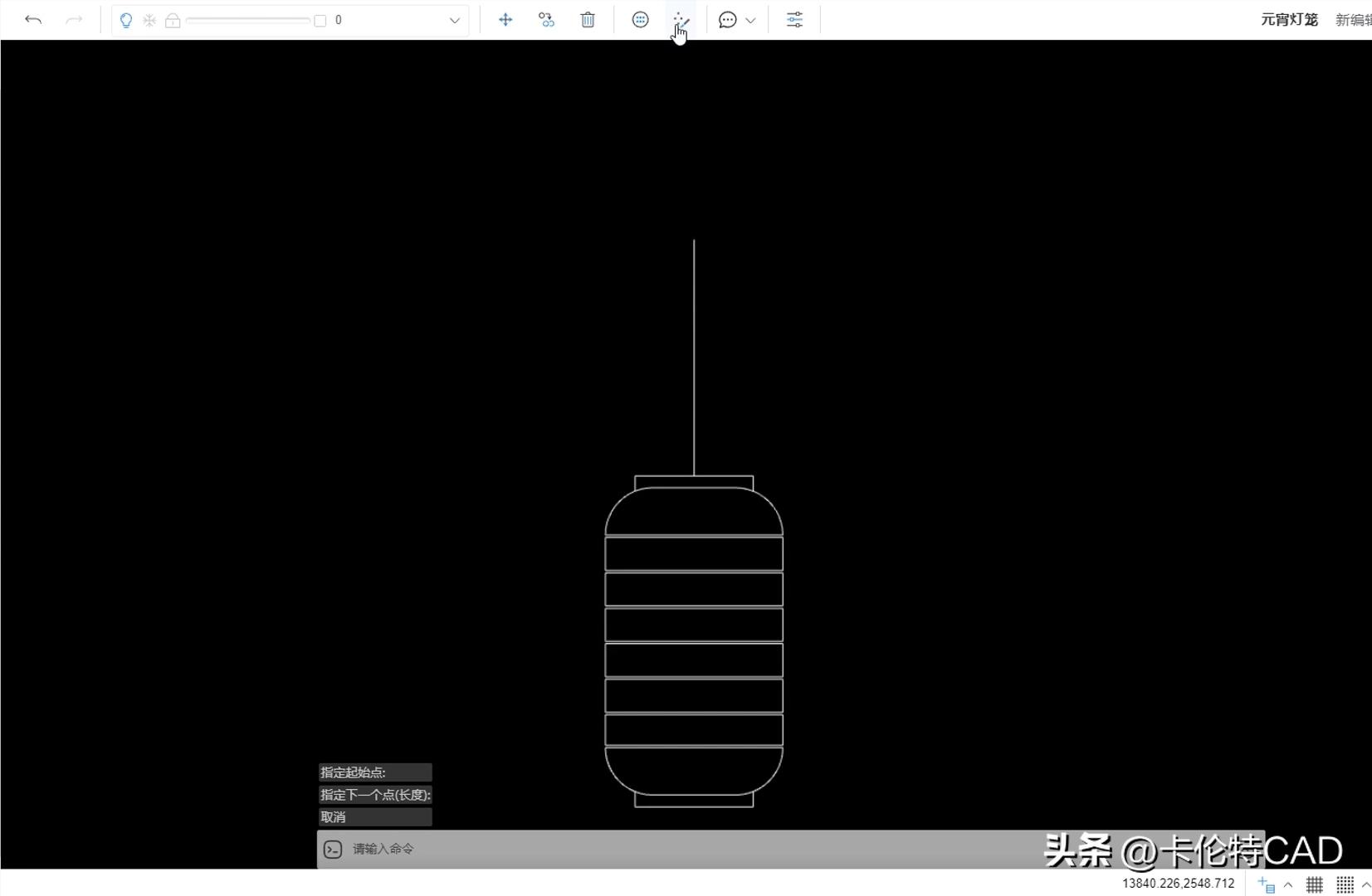 cad2007怎么画灯笼,cad灯笼怎么做教程简单