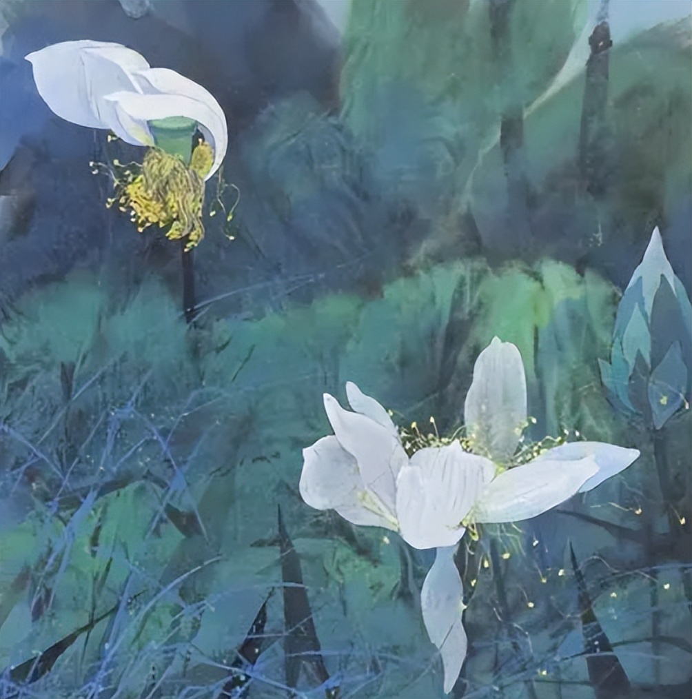 袁运甫著名画作,袁运甫彩墨荷花画法