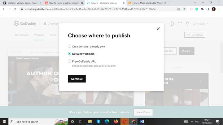 教你使用GoDaddy创建网站（保姆级教程）