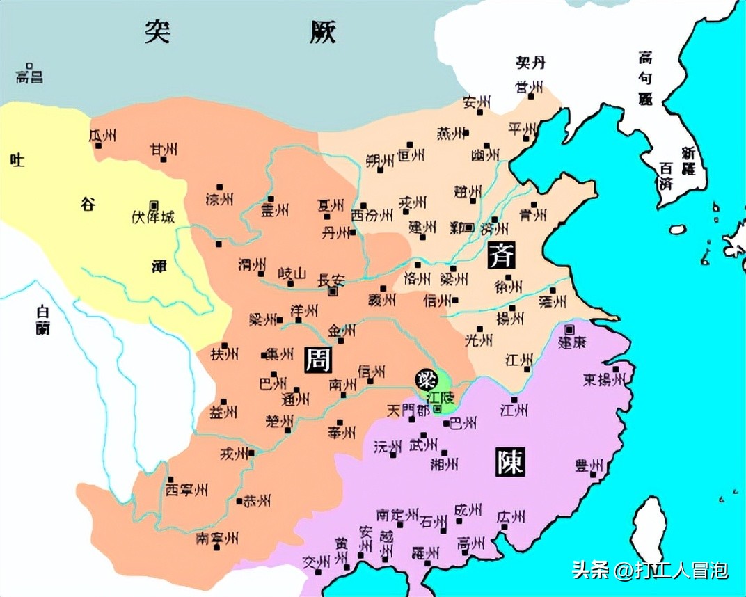 隋朝581年历史,隋朝时间轴图解