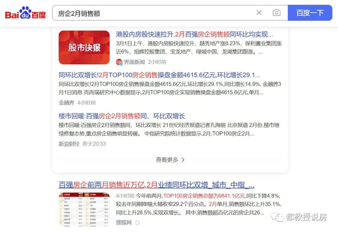 营造回暖氛围费尽心机，2023年头两月房企销量吹涨实跌