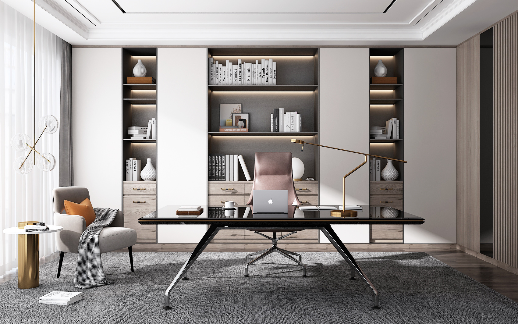 选择深色还是浅色的电视柜,白色加黑色电视柜