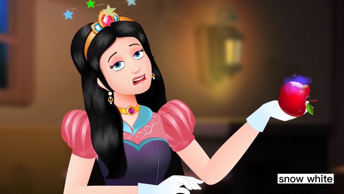 白雪公主中英绘本,格林童话故事绘本白雪公主