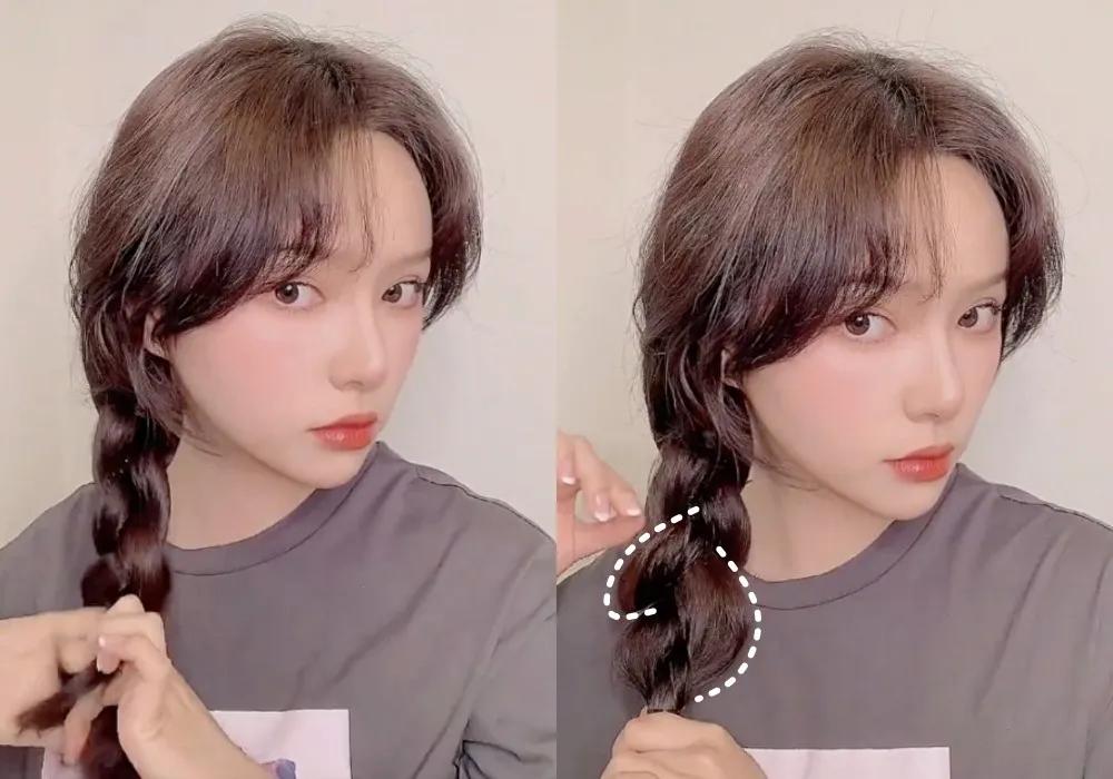 减龄绑头发简单又好看学院风,懒人显脸小绑发教程简单好看