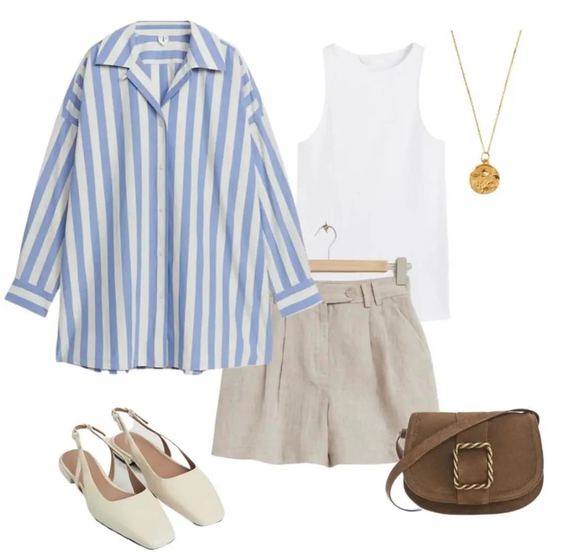 蓝白条纹衬衣带领结,蓝白条纹衬衣怎么搭配