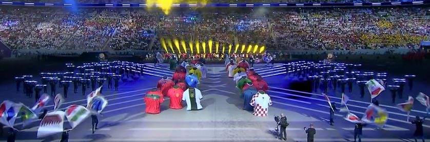 2022世界杯开幕式吉祥物入场,世界杯开幕式吉祥物