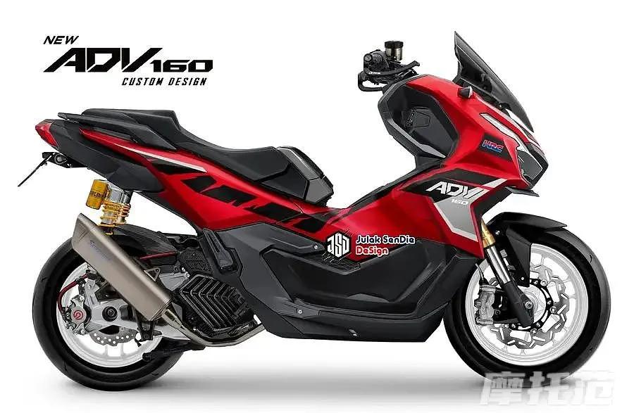 本田adv160续航多少,本田adv160踏板摩托车