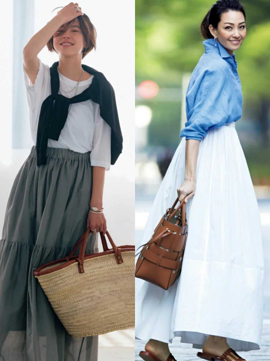 半身裙应该怎么穿才好看,半身裙怎么穿才时髦