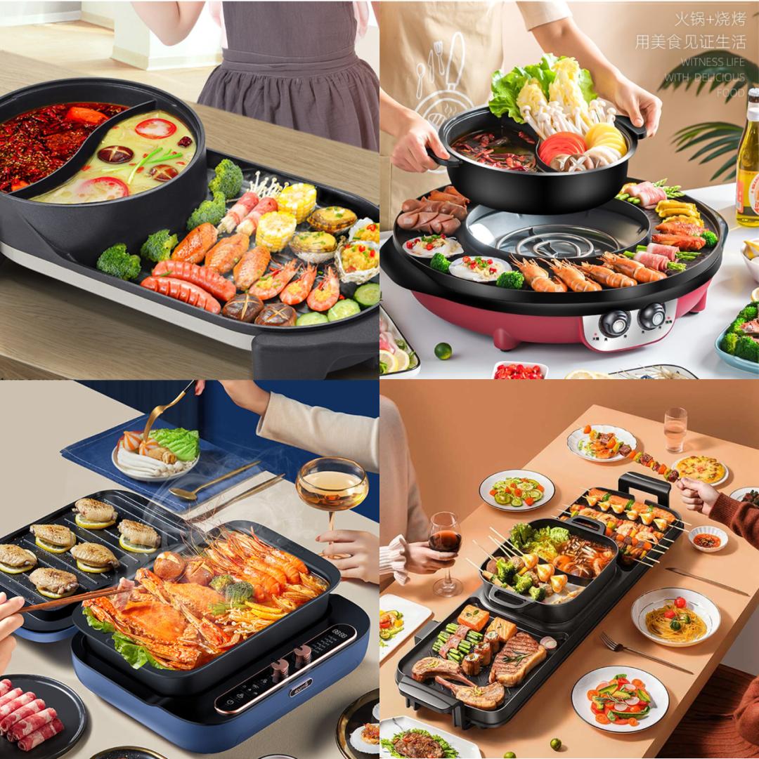 涮烤一体自助开店,涮烤一体自助火锅旋转小火锅