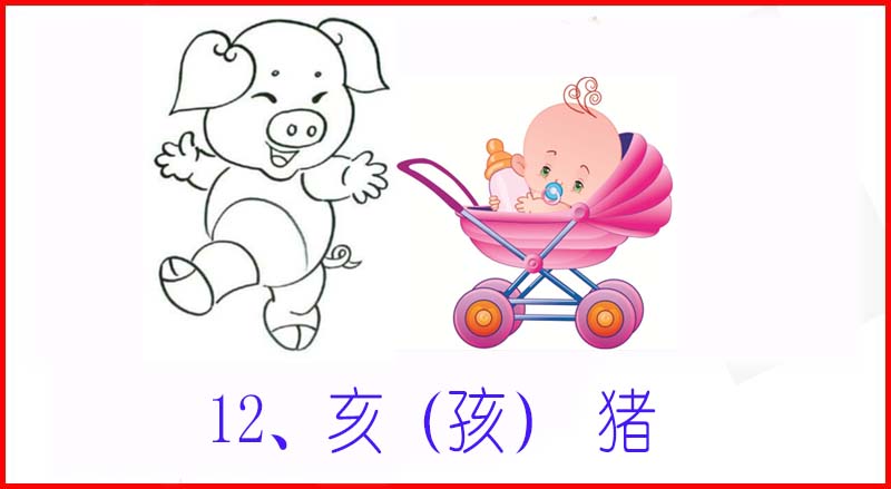 十天干十二地支十二生肖图片,地支与十二生肖搭配表图