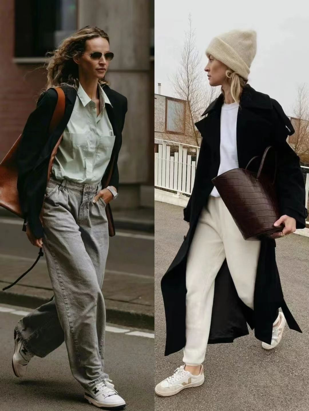 黑大衣如何穿搭温柔,过膝长款黑呢子大衣怎么搭配好看