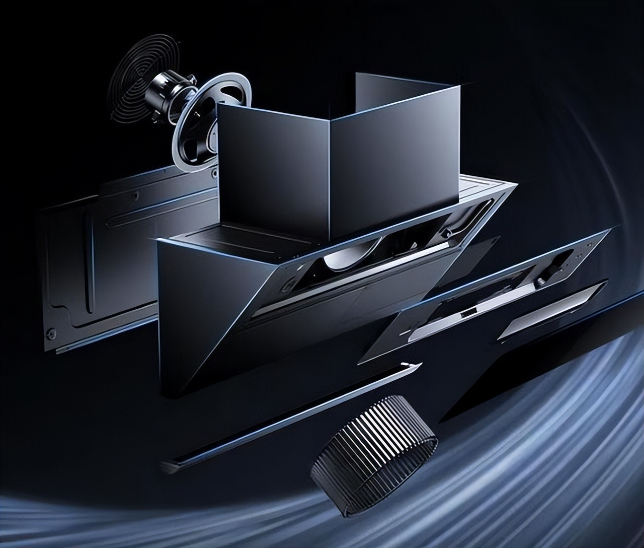 油烟分离超静音大吸力抽油烟机,高品质大吸力油烟分离抽油烟机