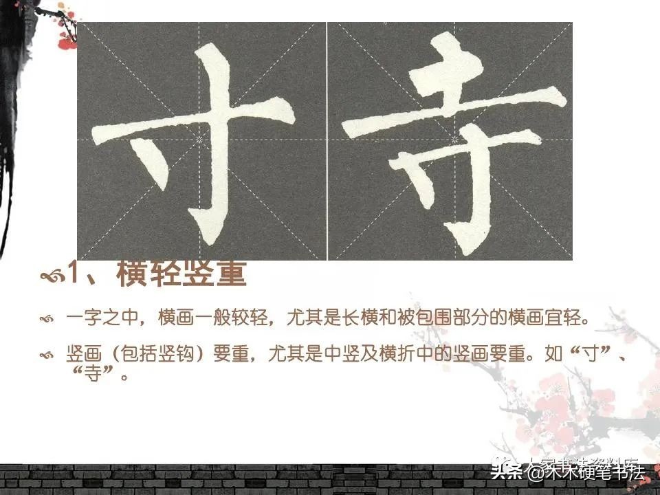 柳体基本笔画教学PPT课件