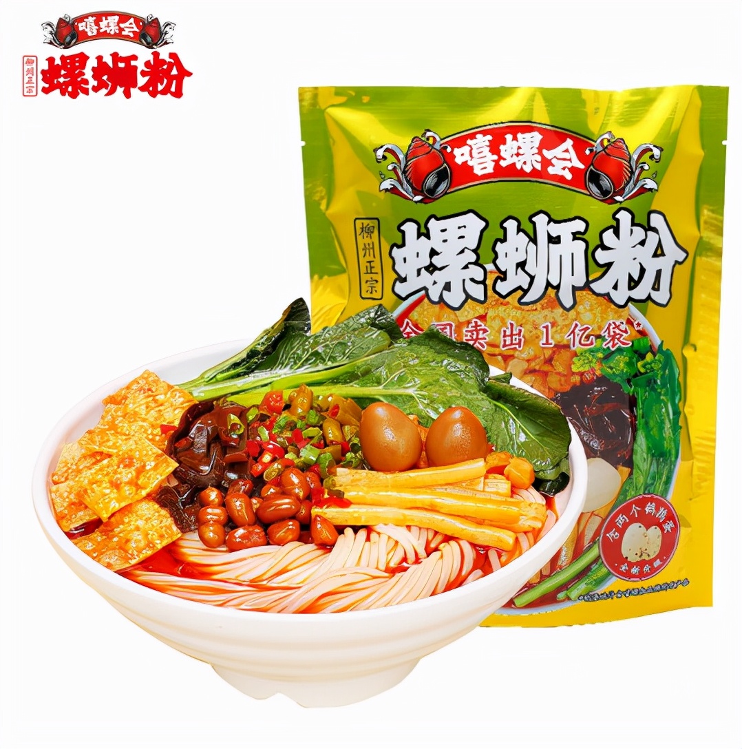 嘻螺会正宗柳州螺蛳粉前十名,嘻螺会肥汁螺蛳粉330g