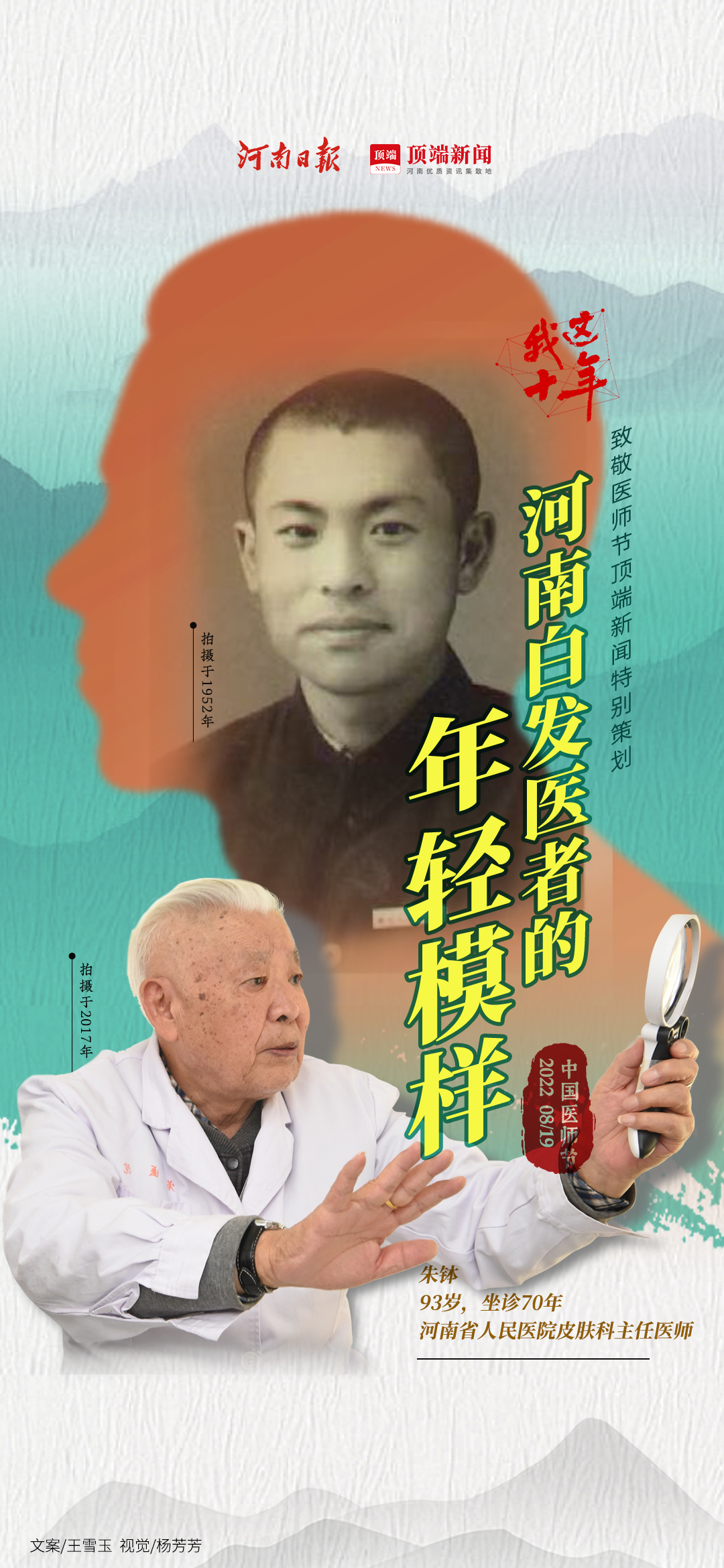 年轻白发医生背影,白发医者