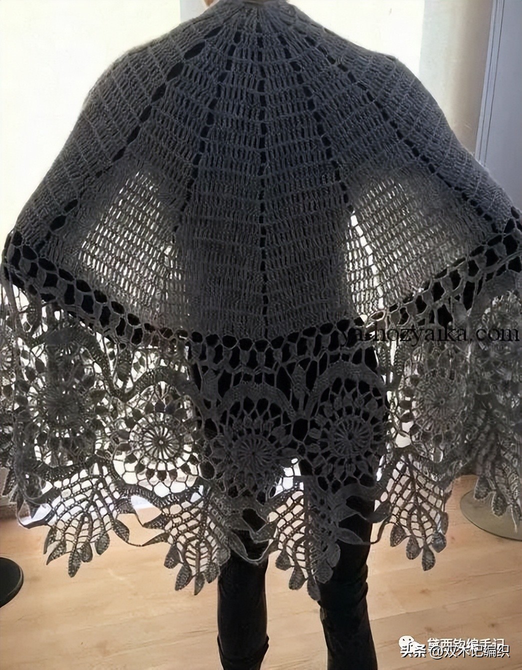 4岁女童斗篷披肩钩针视频教程 (敏敏的斗篷披肩钩针教程合集)