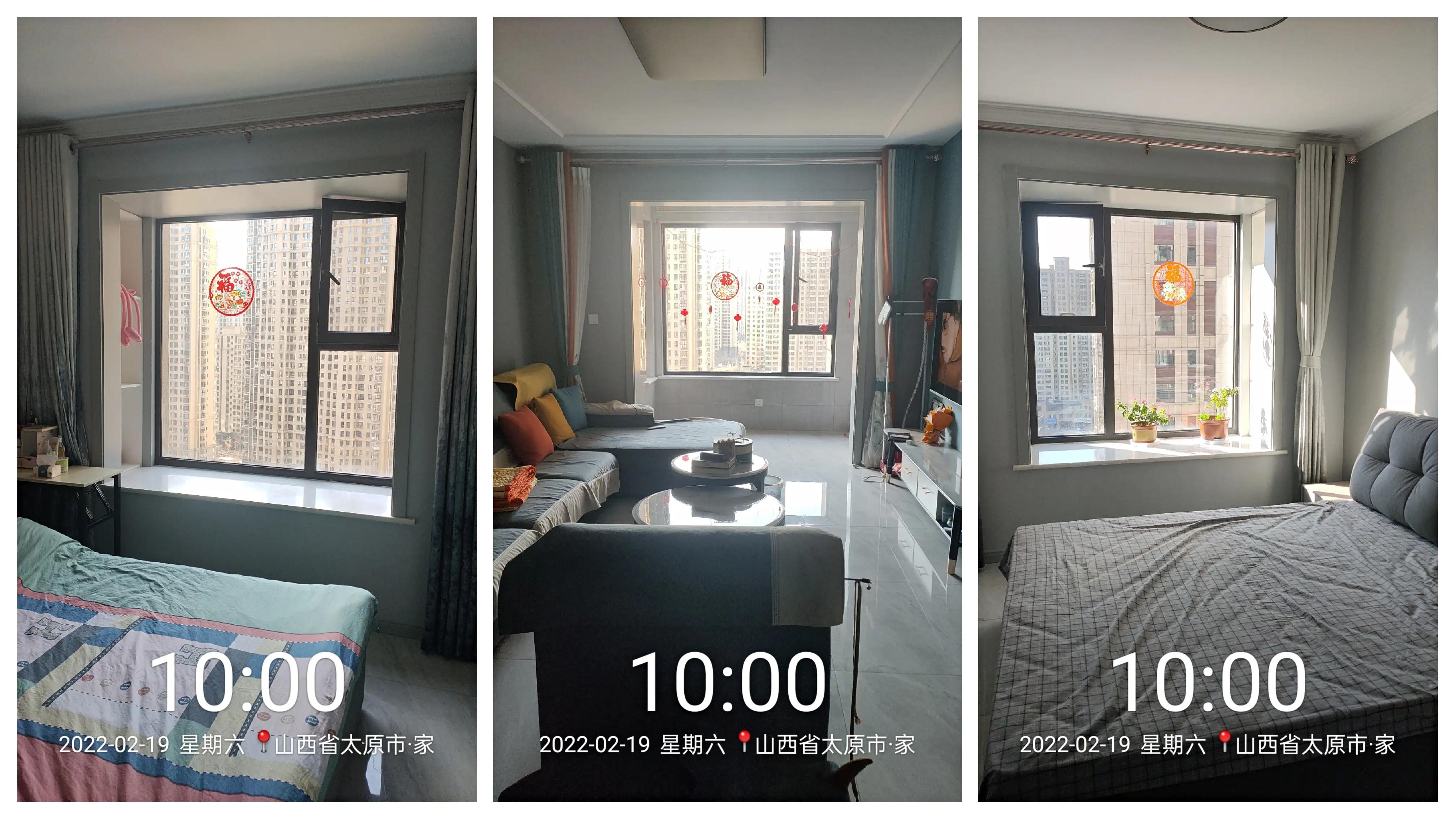 拍照记录了家里一天的采光，说说我的感受