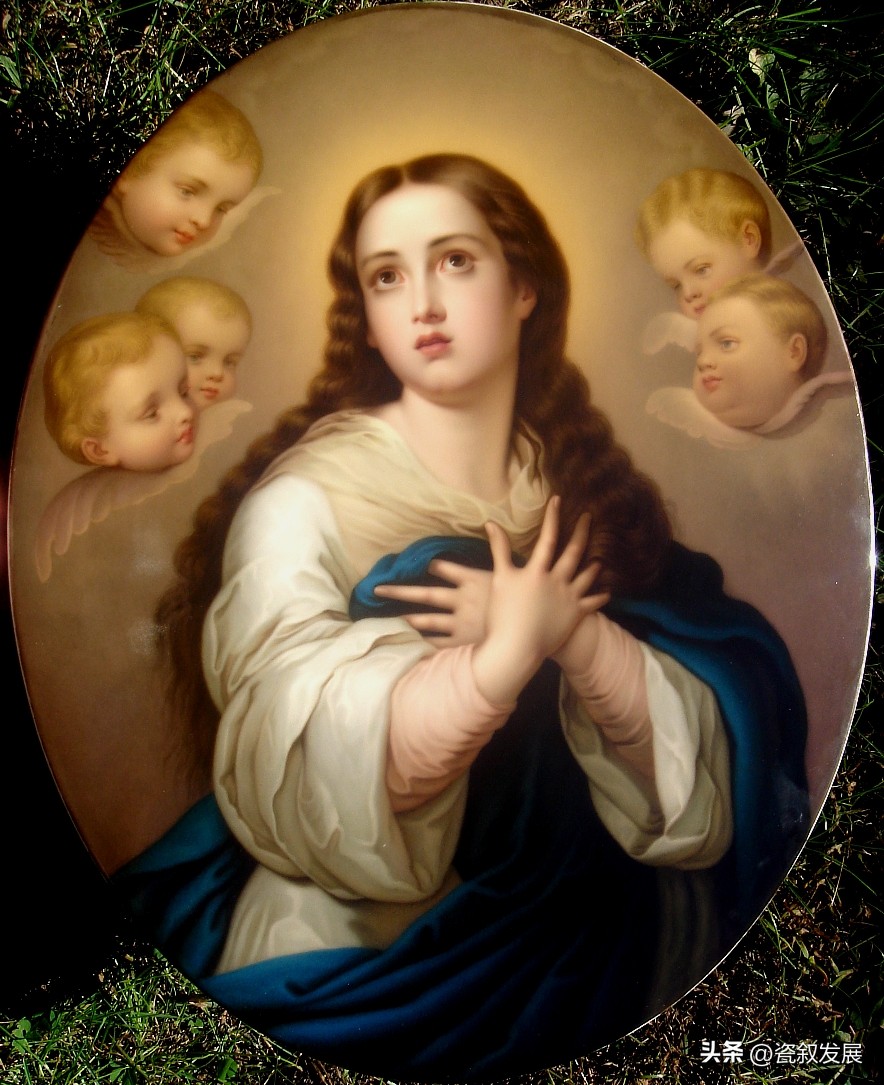 【圣诞专辑】德国皇家御窑厂KPM宗教题材瓷板画尽显皮肤细腻粉嫩