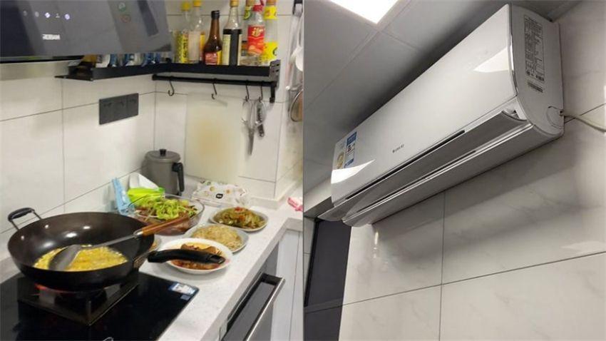 家里装修厨房装空调好吗,厨房装空调有多舒服