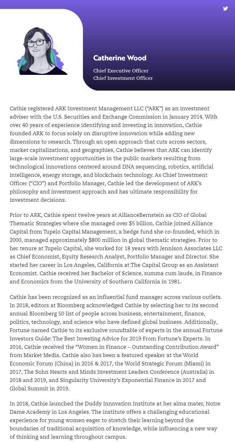 ARKInvest团队大揭秘