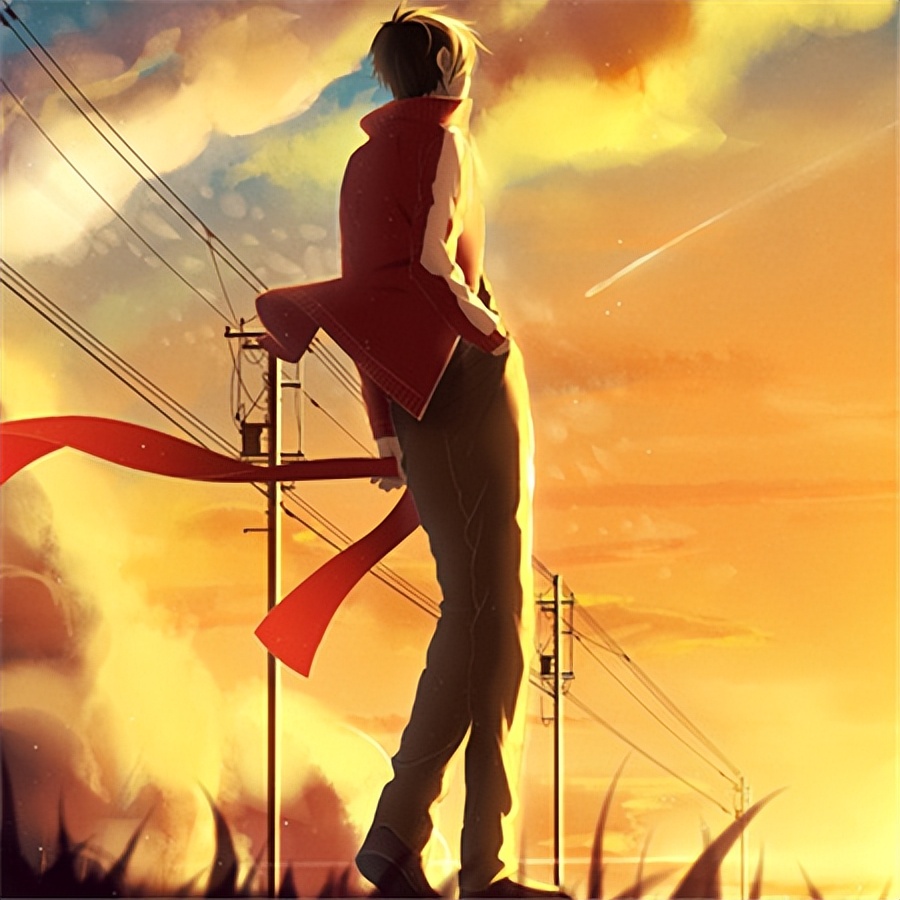 伤感风景卡通背影图片,唯美背影卡通图片治愈图集