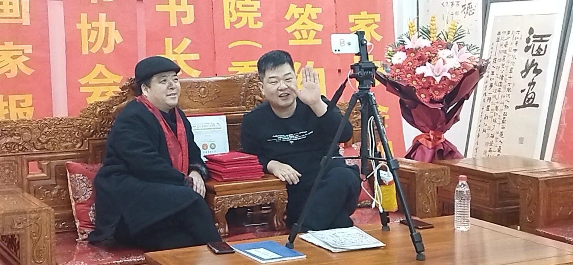 中国书法家协会会员王景龙,王景龙直播间